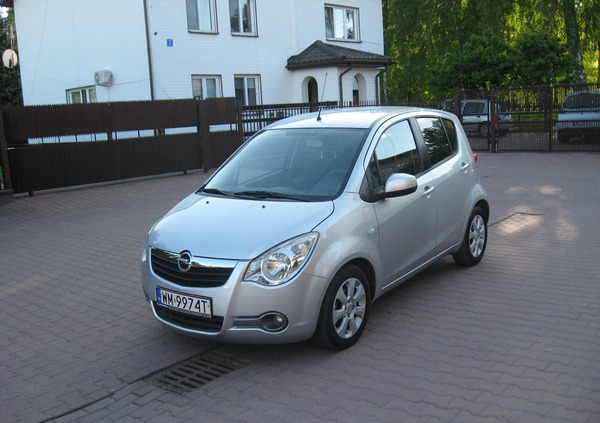 Opel Agila cena 11700 przebieg: 132000, rok produkcji 2008 z Zawiercie małe 232